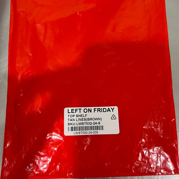 LEFT ON FRIDAY Top Shelf Bikini Top Womens Small Tan Lines Brown Square NeckNEW - Picture 9 of 9